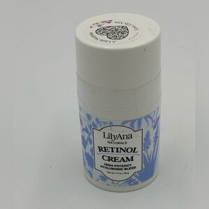 LilyAna Naturals Retinol Face Cream HIGH POTENCY HYALURONIC BLEND 1.7oz New